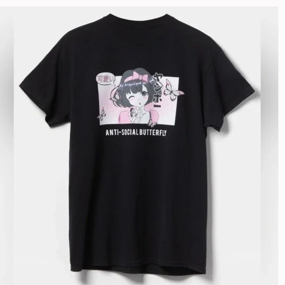 Anime anti social butterfly tshirt